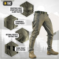 M-Tac Tactical Pants Conquistador Gen I Flex with multiple pockets and adjustable features