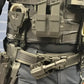 Tactical gear setup with Cloud Defensive MCH Duty Flashlight Carrier for MCH Duty flashlight