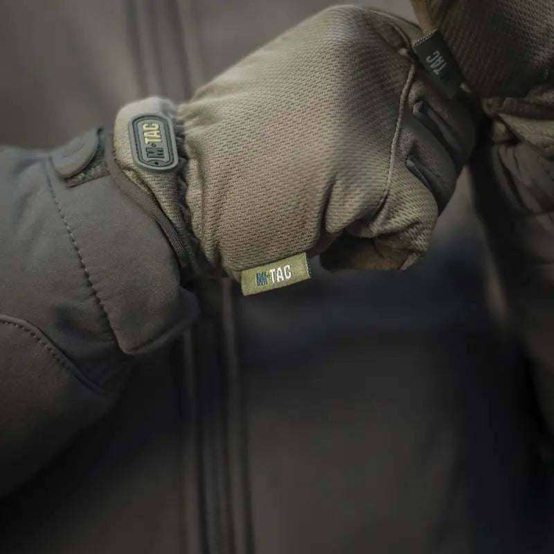 Tactical glove with M-TAC logo patch, part of M-Tac Gloves Scout collection