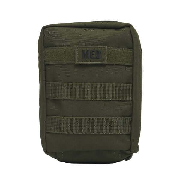 The Tactical IFAK Pro w/TQ & Chest Seals laid out with emergency supplies on a neutral background.