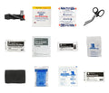 Tactical IFAK Pro w/TQ & Chest Seals - Compact first aid kit with snag-resistant zippers and straps for secure attachment, ideal for law enforcement, hunters, and outdoor enthusiasts.