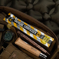 Tactical M-Tac Glow Sticks with yellow and black striped design for visibility
