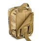 Tactical Scherber Premium IFAK MOLLE Pouch in tan/camouflage with webbing attachments