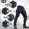 M-Tac Tactical Pants Conquistador Gen I Flex featuring adjustable pockets and straps
