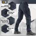 M-Tac Tactical Pants Conquistador Gen I Flex with zippered pockets and adjustable cuffs