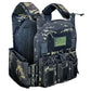 Redemption Tactical Crusader 2.0 plate carrier vest with black and olive drab camouflage and multiple pouches