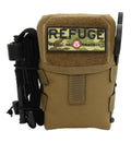 Tactical pouch in Ranger Green with REFUGE patch for Bear Minimum 2.0 First Aid Kit