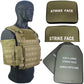 Tactical tan khaki vest XL combo from Redemption Tactical with MOLLE webbing