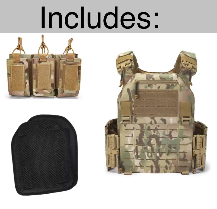 Redemption Tactical Crusader 2.0 plate carrier vest with magazine pouches and mesh pad