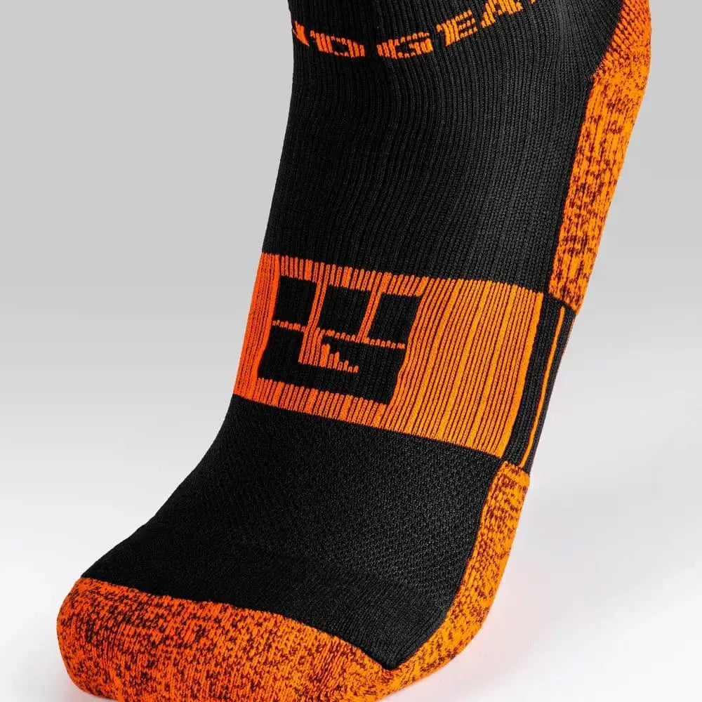 Chief Miller Inventory Tall Compression Socks (Black/Orange) Apparel