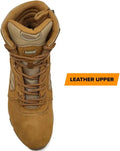 Tan suede leather work boot with Mag Shield for greater strength and durability