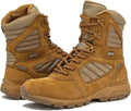 Tan suede leather work boots with mag shield for greater strength and durability