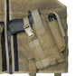 Tan Tactical MOLLE Holster with attachments for large frame autos and vest holster use