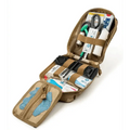 Tan Tactical Medical Pouch with First Aid Supplies from Scherber Premium IFAK Kit