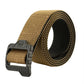 Tan M-Tac Double Sided Lite Tactical Belt with black plastic buckle for versatile use