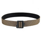 Tan M-Tac Double Duty Tactical Belt with black plastic buckle for durable support