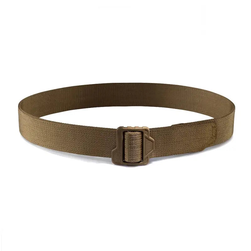 Tan M-Tac Double Duty Tactical Belt Hex with plastic buckle for rugged use