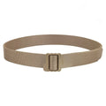 Tan M-Tac Double Duty Tactical Belt with durable plastic buckle for versatility and comfort