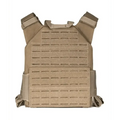 Tan QRF Plate Carrier Full Package - tactical vest with MOLLE webbing for level III body armor