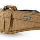 Tan Assault Systems Tactical Rifle Case with multiple storage compartments