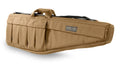 Tan Assault Systems Tactical Rifle Case with multiple storage compartments