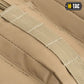 Tan tactical webbing strap with reinforced stitching on M-Tac Assault Pack