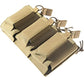 Redemption Tactical Tan Triple Elastic Open-Top Magazine Pouch for Plate Carrier