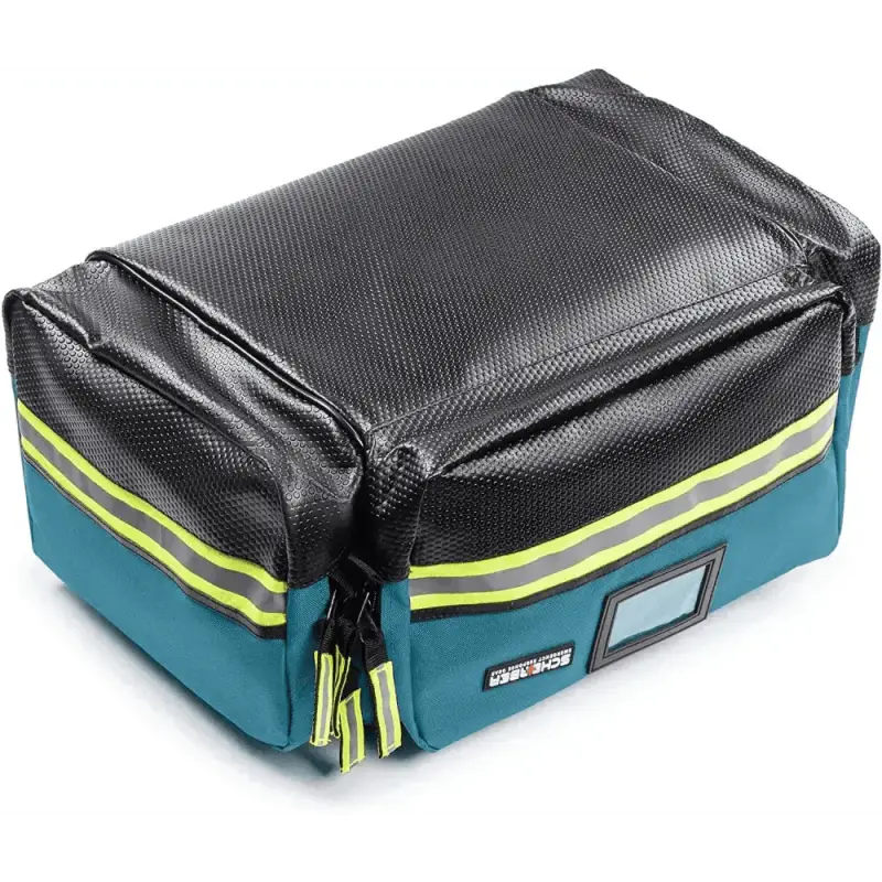 Teal and black insulated storage bag for Scherber Premium First Responder Trauma Kit