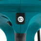 Teal light control button with white symbol on Makita GEC01PL4 80V XGT® Brushless cutter