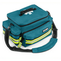 Teal Scherber First Responder Bag with reflective stripes and compartments for EMT EMS trauma
