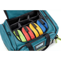 Teal equipment bag with colorful disc dividers in Scherber Premium Responder Trauma Kit