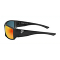 Black sports sunglasses with orange mirrored lenses Ten-8 Crimson for first responders