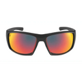 Black sports sunglasses with red-orange mirrored lenses for first responders Ten-8 Crimson