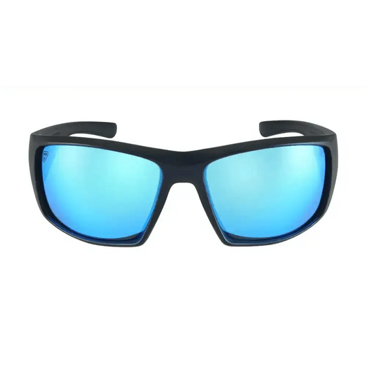 Sports sunglasses Ten-8 Guardian for first responders with black frames and blue lenses