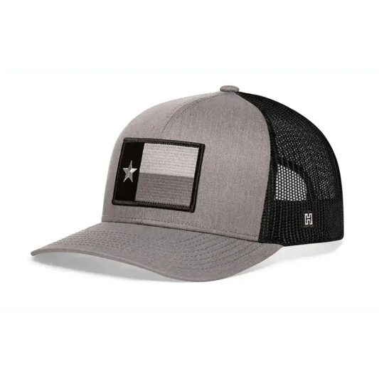 Chief Miller Trucker Hat Texas Flag Trucker Hat  |  Gray Black TX Snapback Apparel