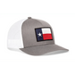 Chief Miller Trucker Hat Texas Flag Trucker Hat  |  Gray White TX Snapback Apparel