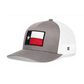 Chief Miller Trucker Hat Texas Flag Trucker Hat  |  Gray White TX Snapback Apparel