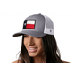 Chief Miller Trucker Hat Texas Flag Trucker Hat  |  Gray White TX Snapback Apparel