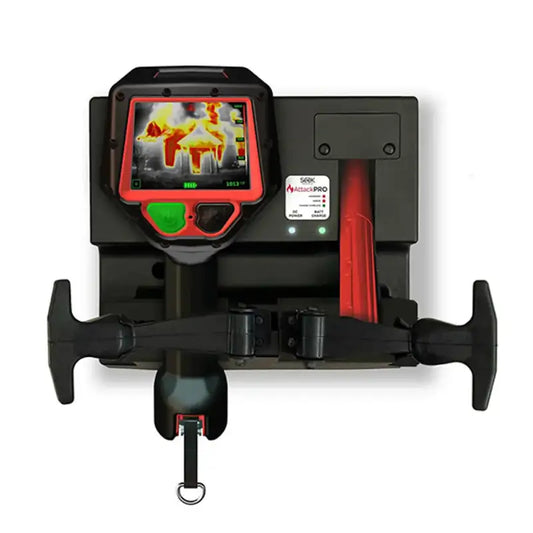 Thermal imaging camera with mounting bracket on Seek AttackPRO™ Truck Charger for attackpro truck