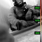 Thermal imaging camera view of a firefighter using Seek FirePRO™ 300 to detect heat signatures