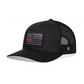 Chief Miller Trucker Hat Thin Red & Blue Line Trucker Hat  |  Black 1st Responders Snapback Apparel