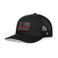 Chief Miller Trucker Hat Thin Red Line Trucker Hat  |  Black Fire Snapback Apparel