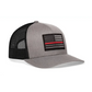 Chief Miller Trucker Hat Thin Red Line Trucker Hat  |  Gray Black Fire Snapback Apparel