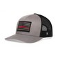 Chief Miller Trucker Hat Thin Red Line Trucker Hat  |  Gray Black Fire Snapback Apparel