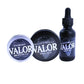 Three Valor brand beard care products in the Beard & Mustache Pack with labels