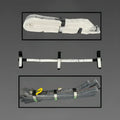 Three bundled straps from the FRE Adjustable Hose Pack made of durable Cordura material