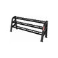 SFE Commercial Dumbbell Rack with three tiers featuring rectangle tube design for gyms