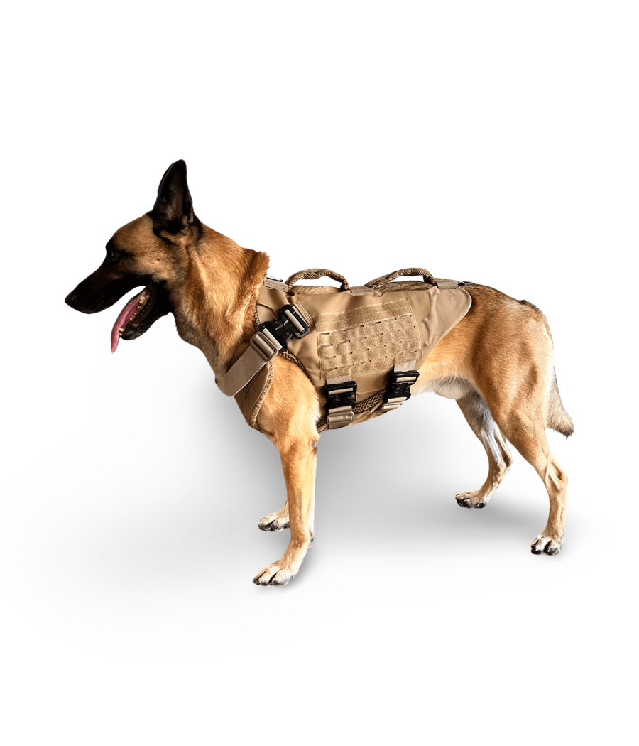 Chief Miller K-9 Titan K-9 Ballistic Body Armor Vest 3.0 - Optional Level IIIA Dual Threat Apparel