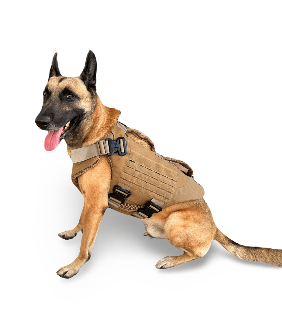 Chief Miller K-9 Titan K-9 Ballistic Body Armor Vest 3.0 - Optional Level IIIA Dual Threat Apparel