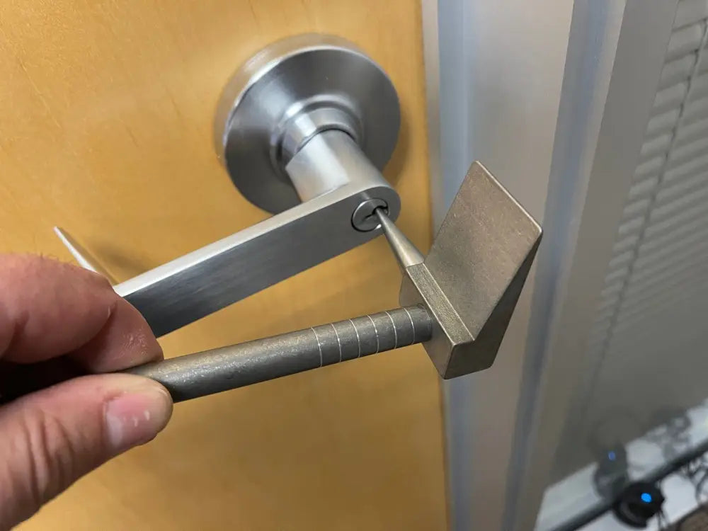 Lock-picking tool demonstration using the 12’’ XL Ti Hooligan Forced Entry Tool